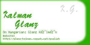 kalman glanz business card